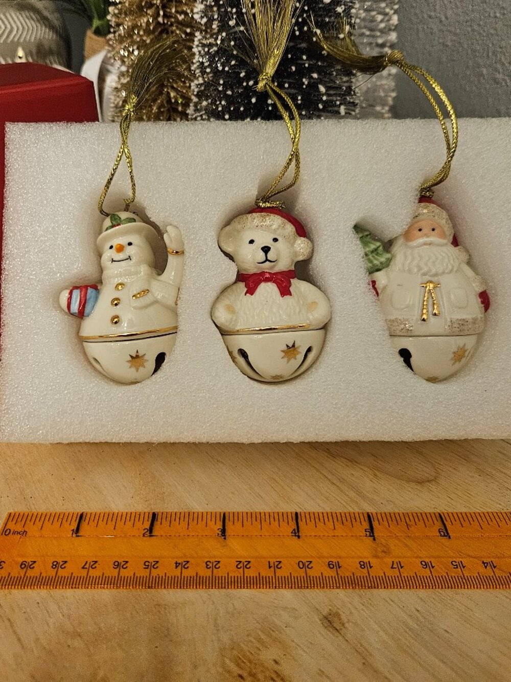 Lenox Jingle Bells Ornaments Set of 3